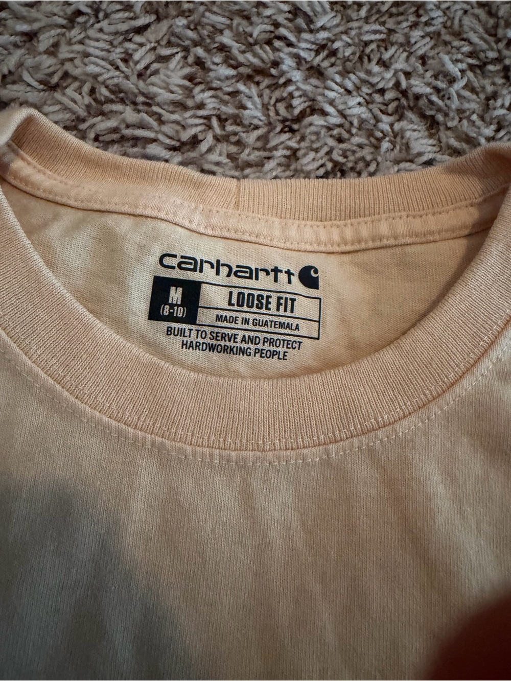 Carhartt Loose Fit Crew Neck T-Shirt in Light pink Cream